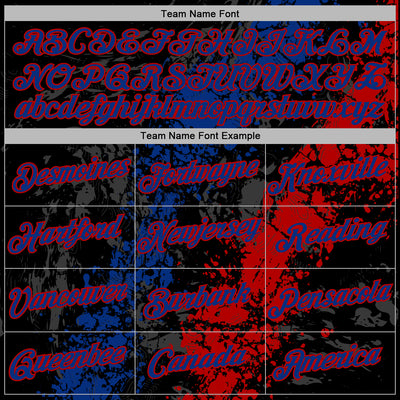 Custom Stitched Black Royal-Red Splash Sports Pullover Sweatshirt Hoodie