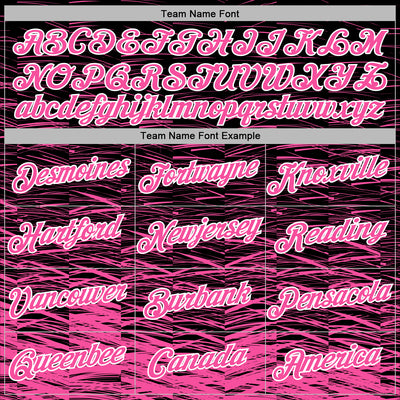 Custom Stitched Black Pink-White Line Sports Pullover Sweatshirt Hoodie