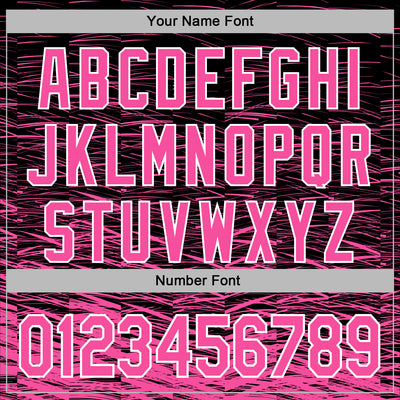 Custom Stitched Black Pink-White Line Sports Pullover Sweatshirt Hoodie