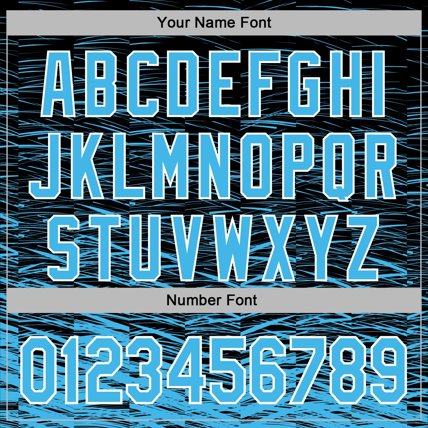 Custom Stitched Black Sky Blue-White Line Sports Pullover Sweatshirt Hoodie