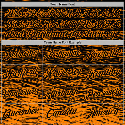 Custom Stitched Black Bay Orange Line Sports Pullover Sweatshirt Hoodie