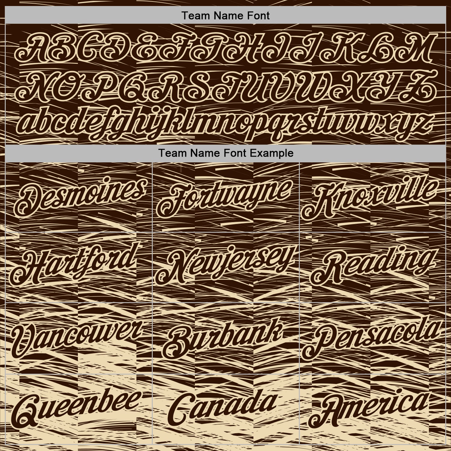 Custom Stitched Brown Cream Line Sports Pullover Sweatshirt Hoodie