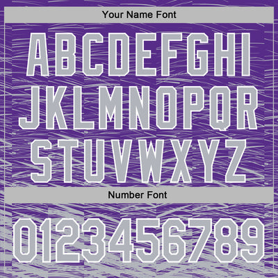 Custom Stitched Purple Gray-White Line Sports Pullover Sweatshirt Hoodie