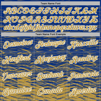 Custom Stitched Royal Old Gold-White Line Sports Pullover Sweatshirt Hoodie