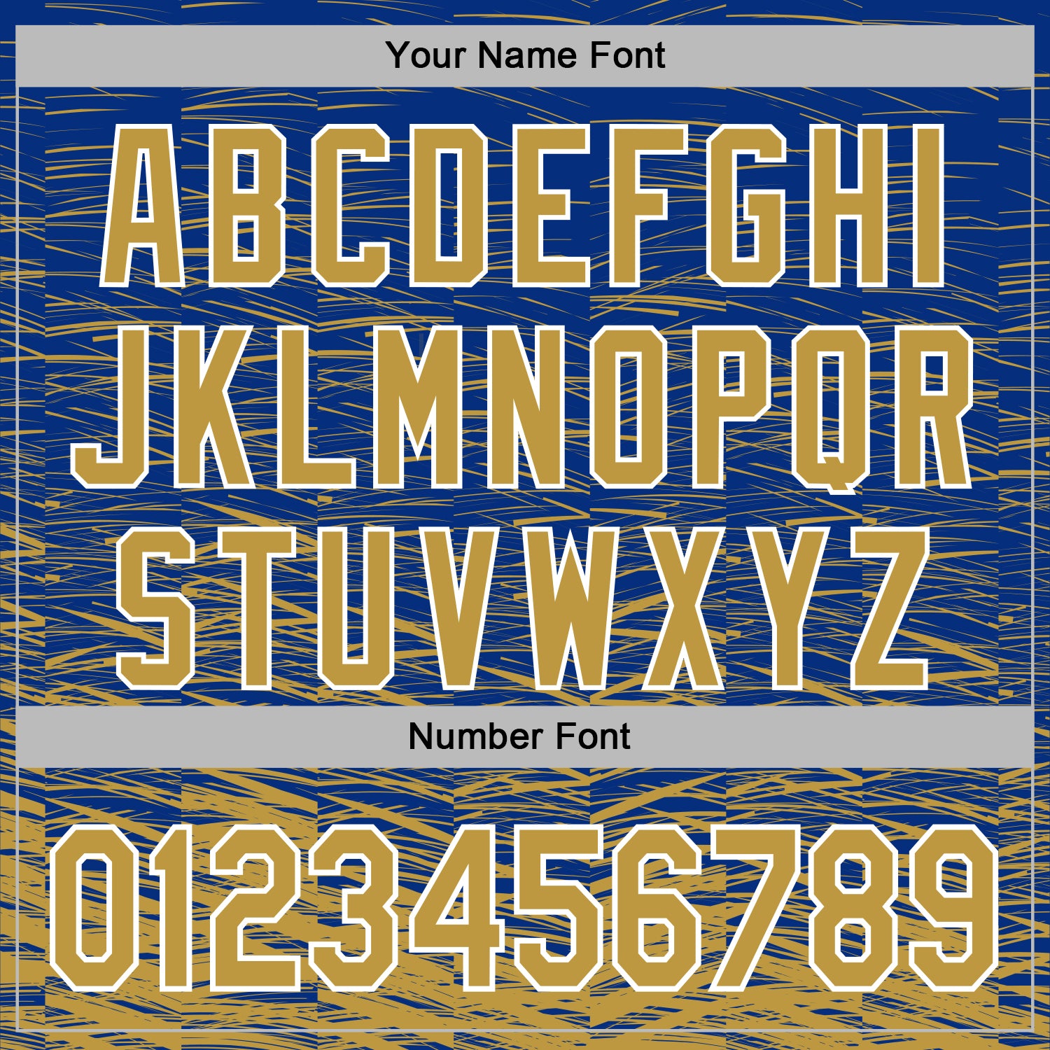 Custom Stitched Royal Old Gold-White Line Sports Pullover Sweatshirt Hoodie