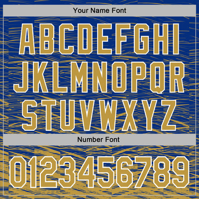 Custom Stitched Royal Old Gold-White Line Sports Pullover Sweatshirt Hoodie