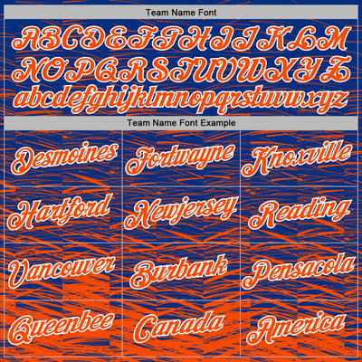 Custom Stitched Royal Orange-White Line Sports Pullover Sweatshirt Hoodie