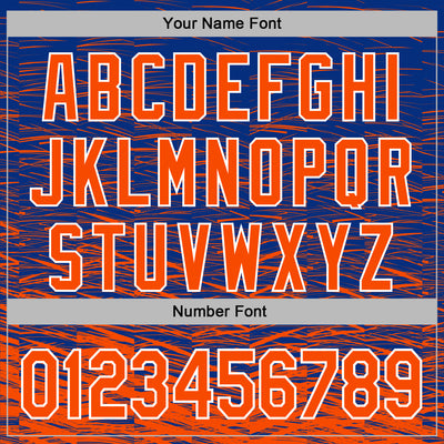 Custom Stitched Royal Orange-White Line Sports Pullover Sweatshirt Hoodie