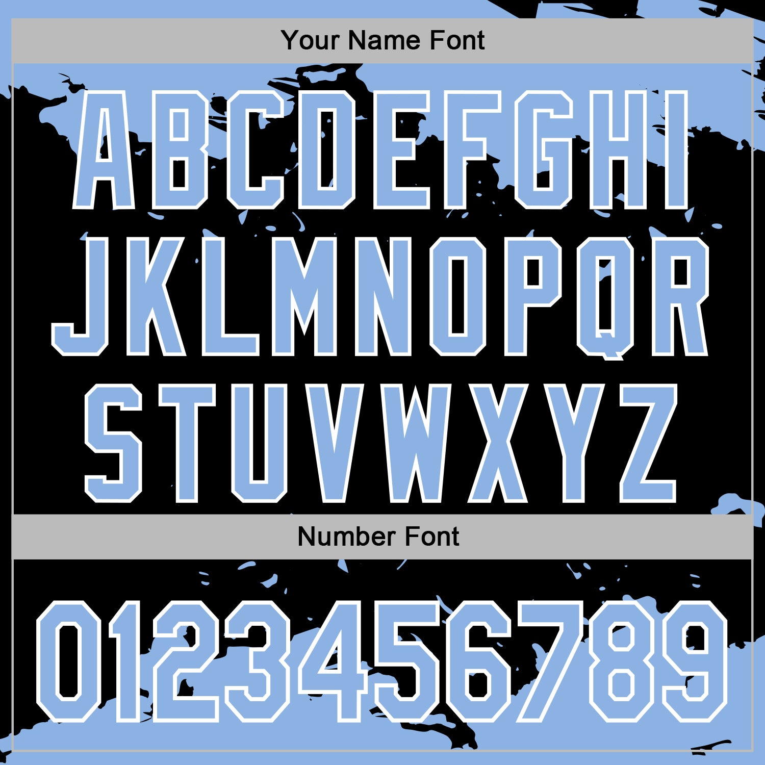 Custom Stitched Black Light Blue-White Fragment Pattern Sports Pullover Sweatshirt Hoodie