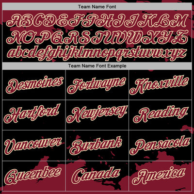 Custom Stitched Black Crimson-Cream Fragment Pattern Sports Pullover Sweatshirt Hoodie