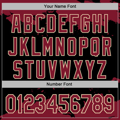 Custom Stitched Black Crimson-Cream Fragment Pattern Sports Pullover Sweatshirt Hoodie