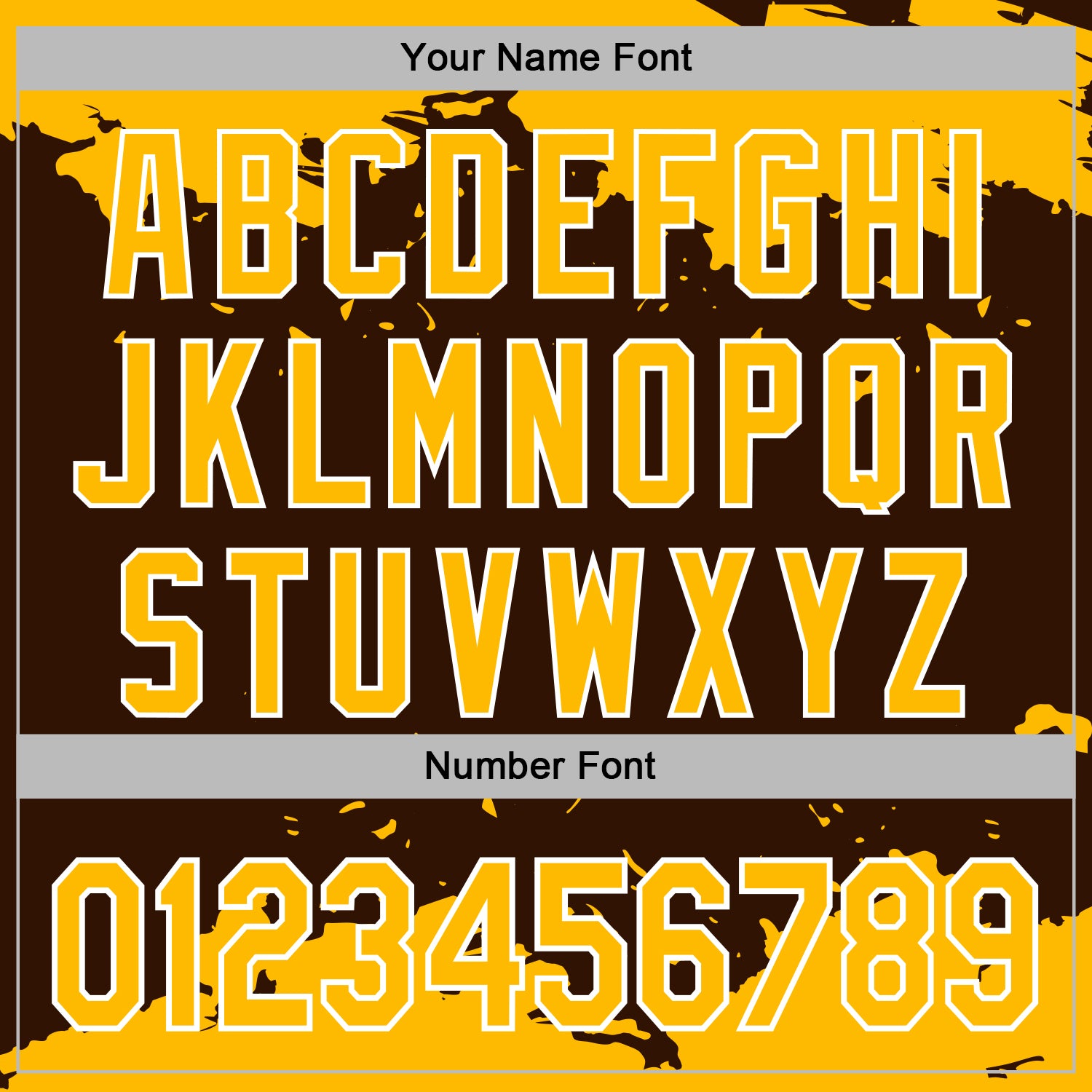 Custom Stitched Brown Gold-White Fragment Pattern Sports Pullover Sweatshirt Hoodie