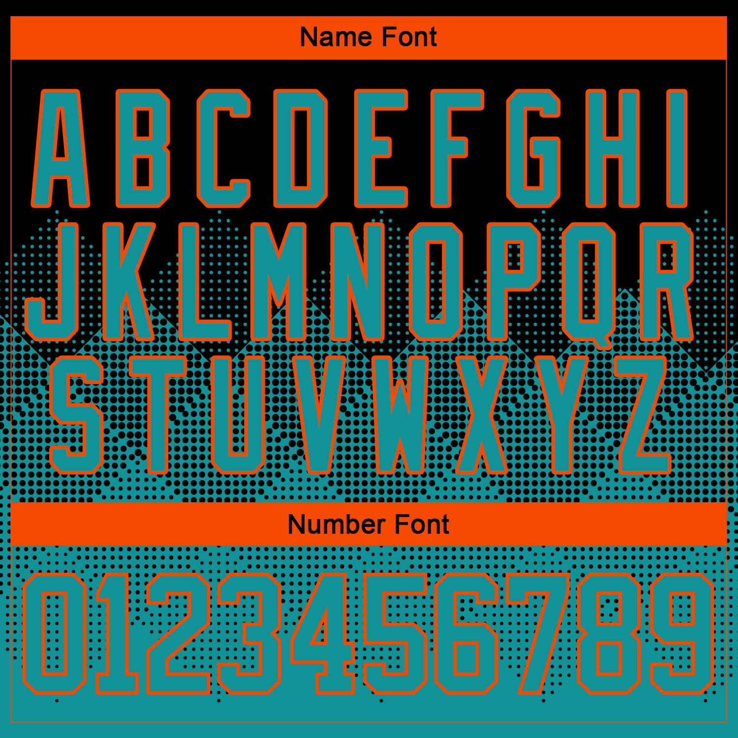 Custom Black Teal-Orange 3D Pattern Gradient Square Shapes Hockey Lace Neck Jersey