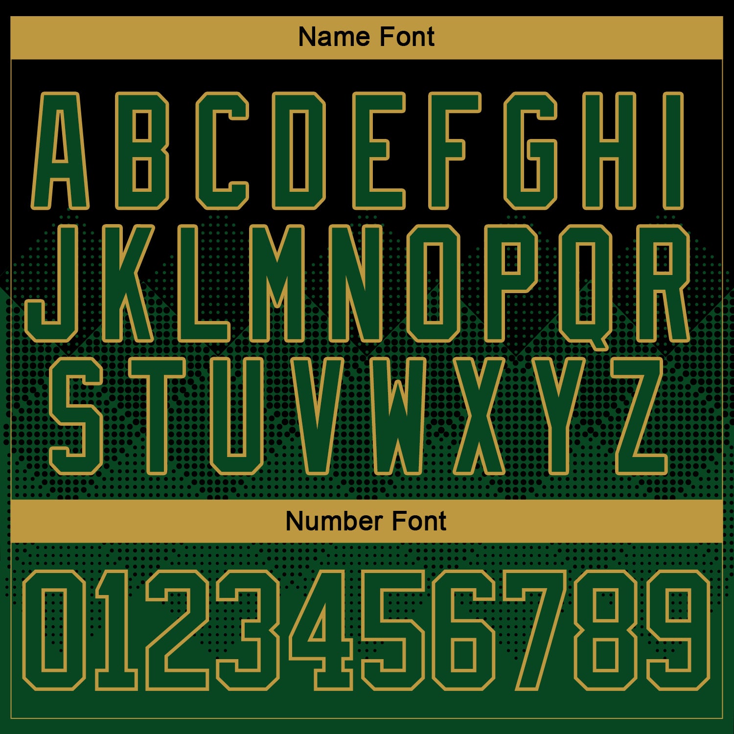 Custom Black Green-Old Gold 3D Pattern Gradient Square Shapes Hockey Lace Neck Jersey