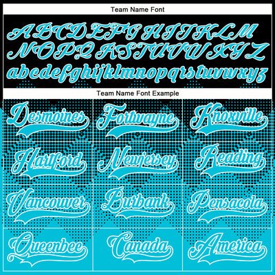 Custom Black Lakes Blue-White 3D Pattern Gradient Square Shapes Hockey Lace Neck Jersey