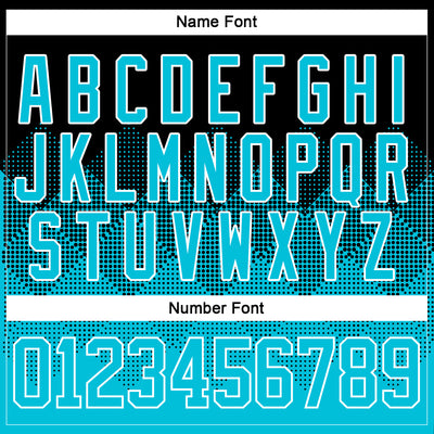 Custom Black Lakes Blue-White 3D Pattern Gradient Square Shapes Hockey Lace Neck Jersey