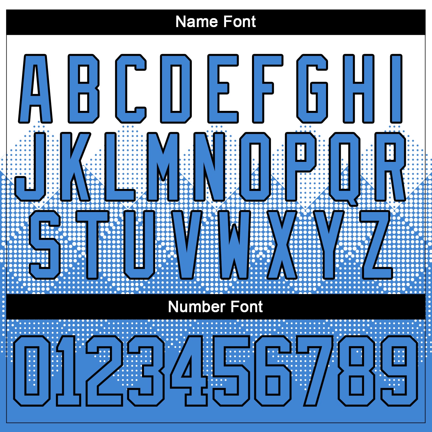 Custom White Powder Blue-Black 3D Pattern Gradient Square Shapes Hockey Lace Neck Jersey