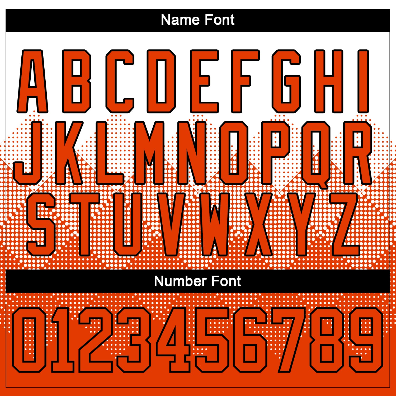 Custom White Orange-Black 3D Pattern Gradient Square Shapes Hockey Lace Neck Jersey