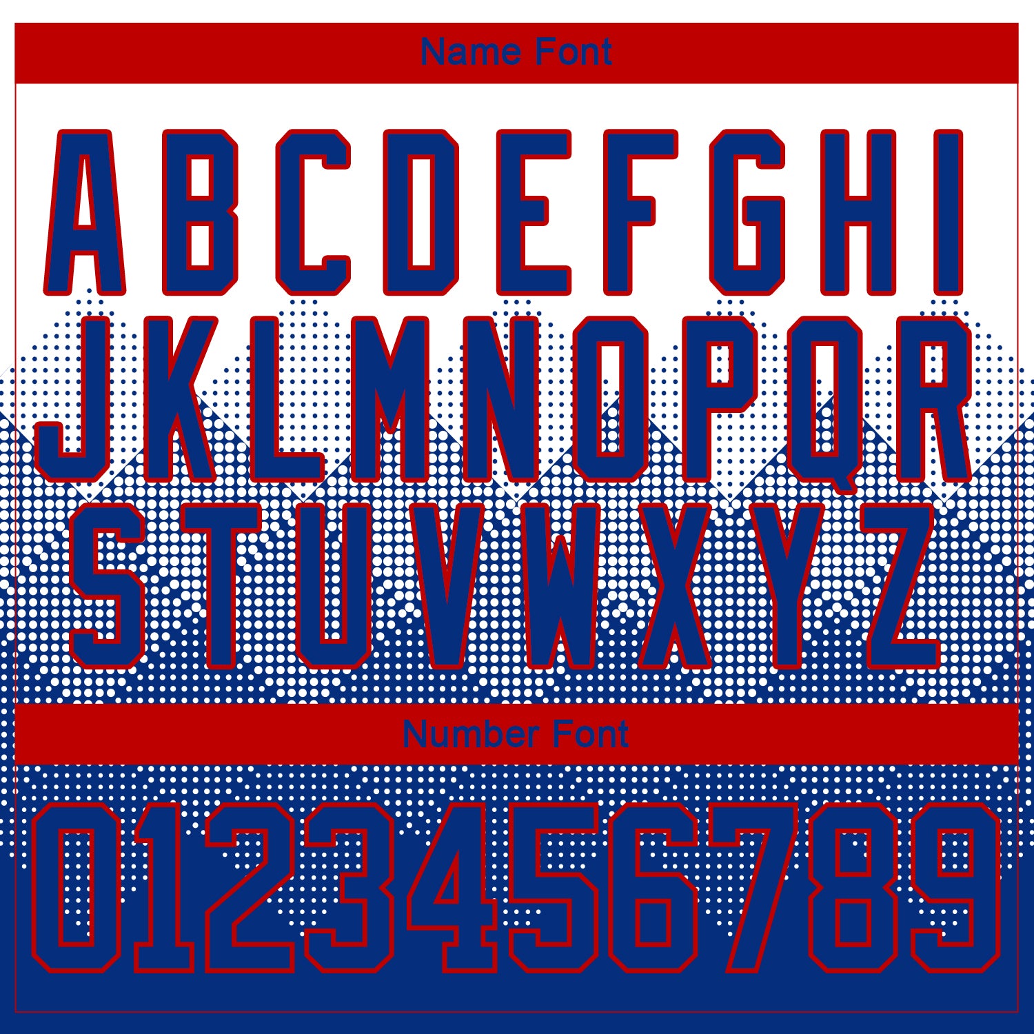 Custom White Royal-Red 3D Pattern Gradient Square Shapes Hockey Lace Neck Jersey