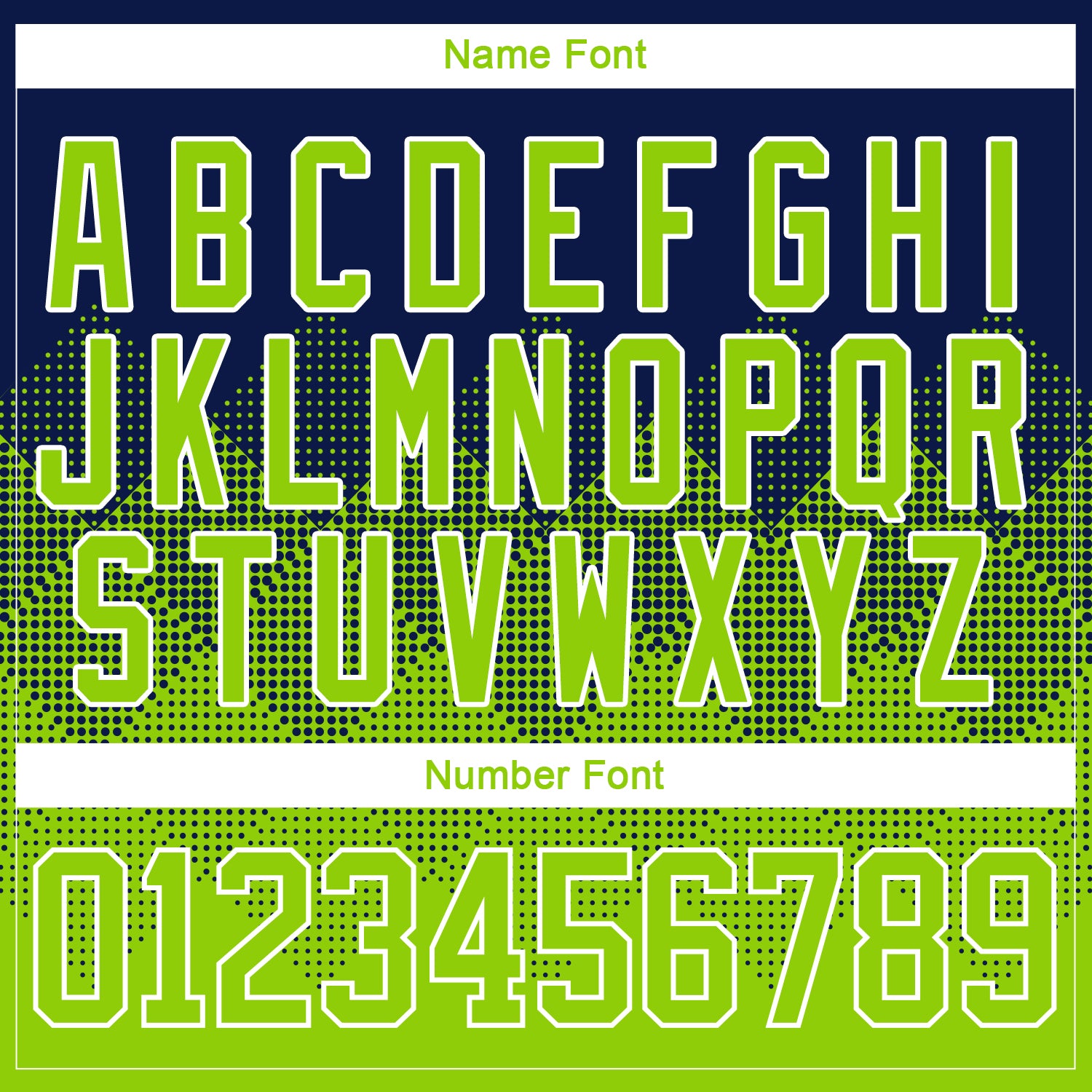 Custom Navy Neon Green-White 3D Pattern Gradient Square Shapes Hockey Lace Neck Jersey