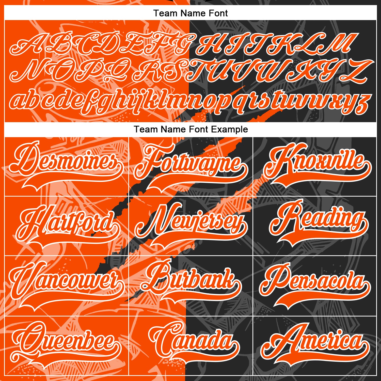 Custom Black Orange-White 3D Pattern Gradient Fashion Scratch Hockey Lace Neck Jersey