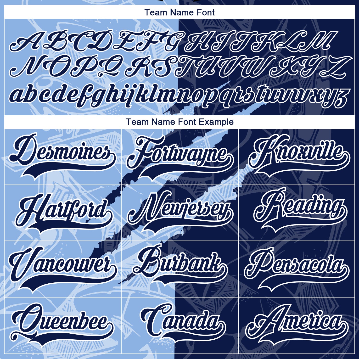 Custom Navy Light Blue-White 3D Pattern Gradient Fashion Scratch Hockey Lace Neck Jersey