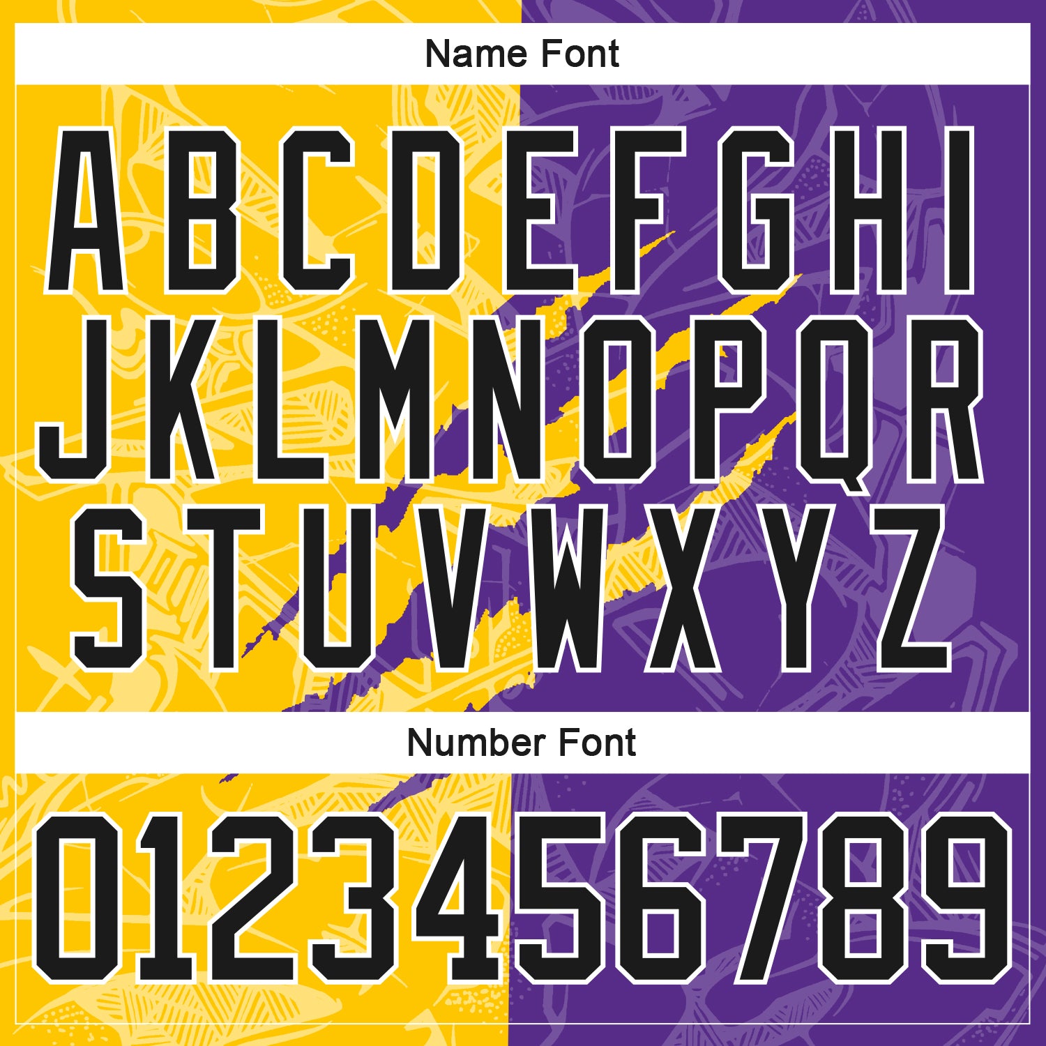 Custom Purple Black Yellow-White 3D Pattern Gradient Fashion Scratch Hockey Lace Neck Jersey