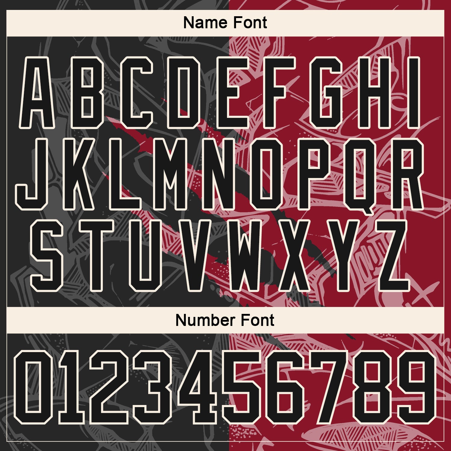 Custom Black Crimson-Cream 3D Pattern Gradient Fashion Scratch Hockey Lace Neck Jersey