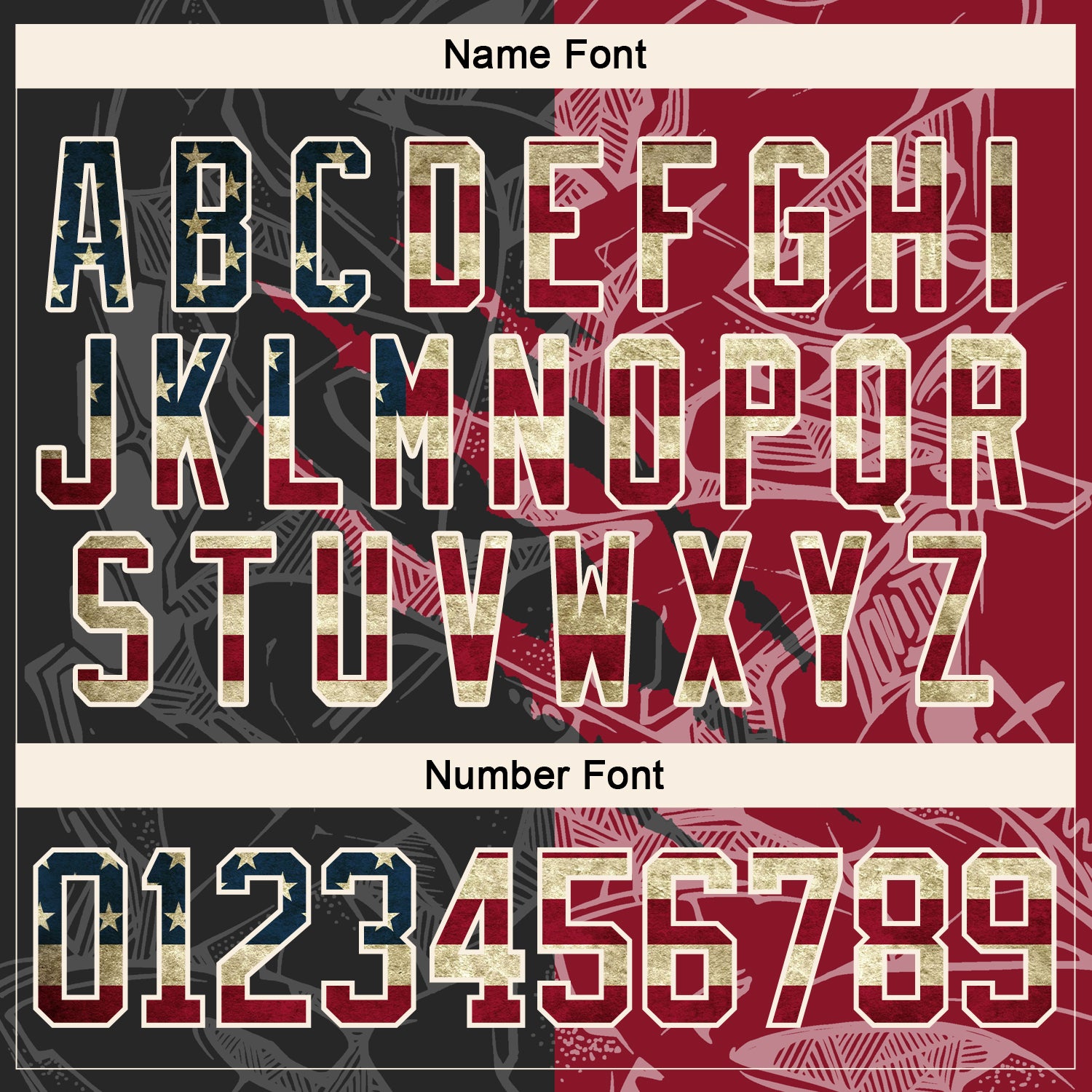 Custom Black Vintage USA Flag Crimson-Cream 3D Pattern Gradient Fashion Scratch Hockey Lace Neck Jersey