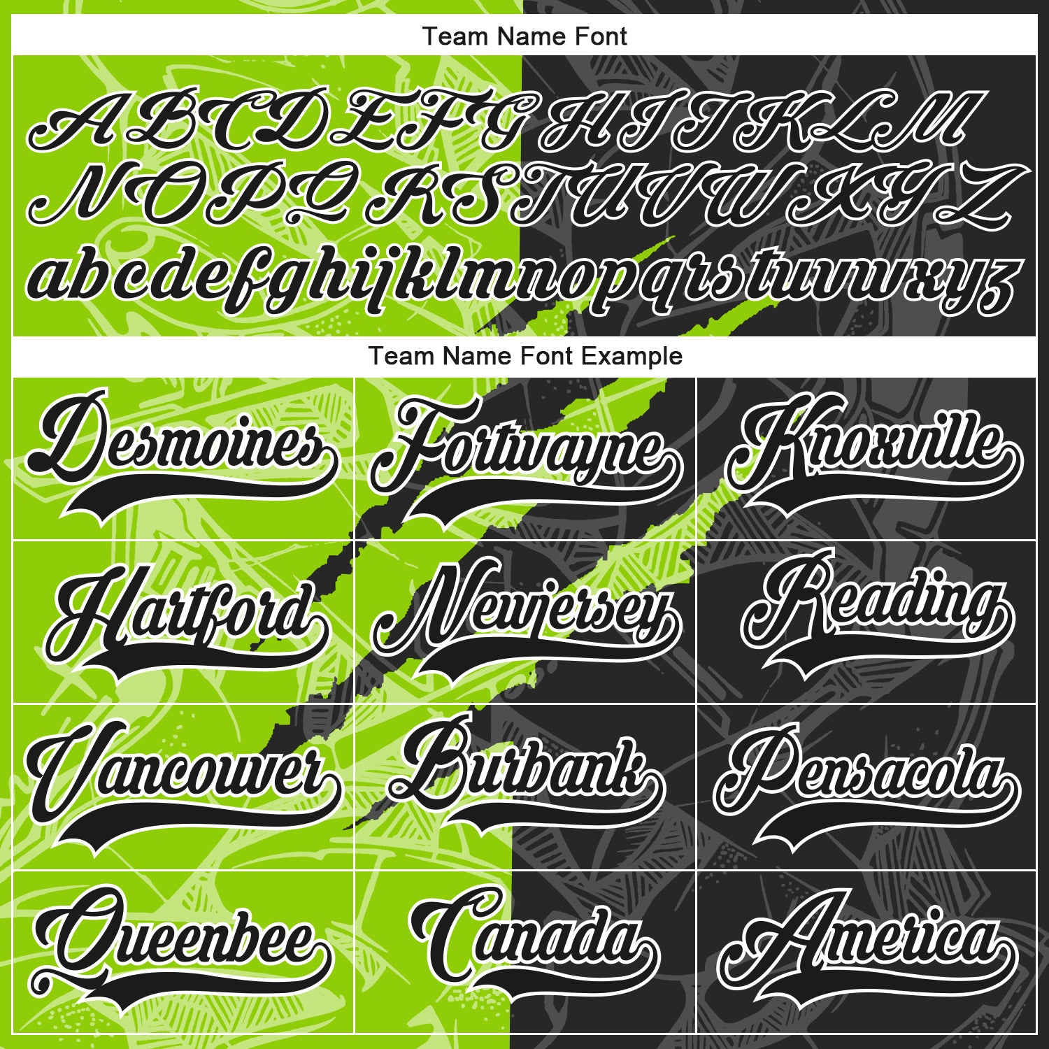 Custom Black Neon Green-White 3D Pattern Gradient Fashion Scratch Hockey Lace Neck Jersey