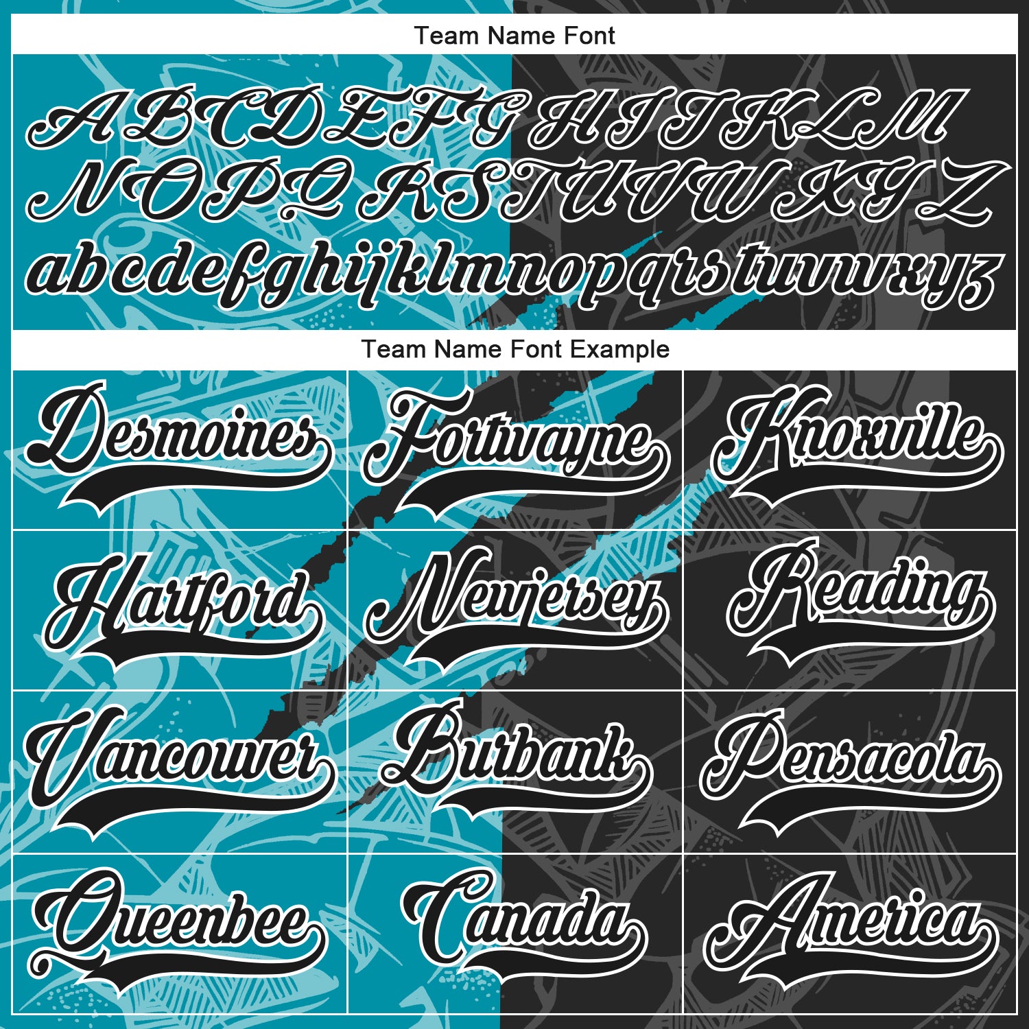 Custom Black Teal-White 3D Pattern Gradient Fashion Scratch Hockey Lace Neck Jersey