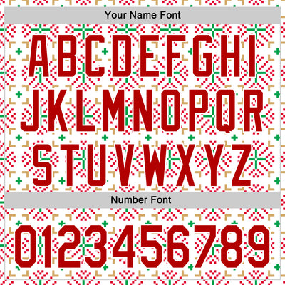 Custom Stitched White Red-White 3D Christmas Sports Pullover Sweatshirt Hoodie