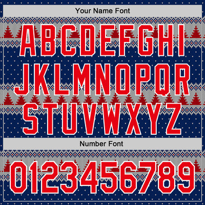 Custom Stitched Royal Red-White 3D Christmas Stripe Sports Pullover Sweatshirt Hoodie