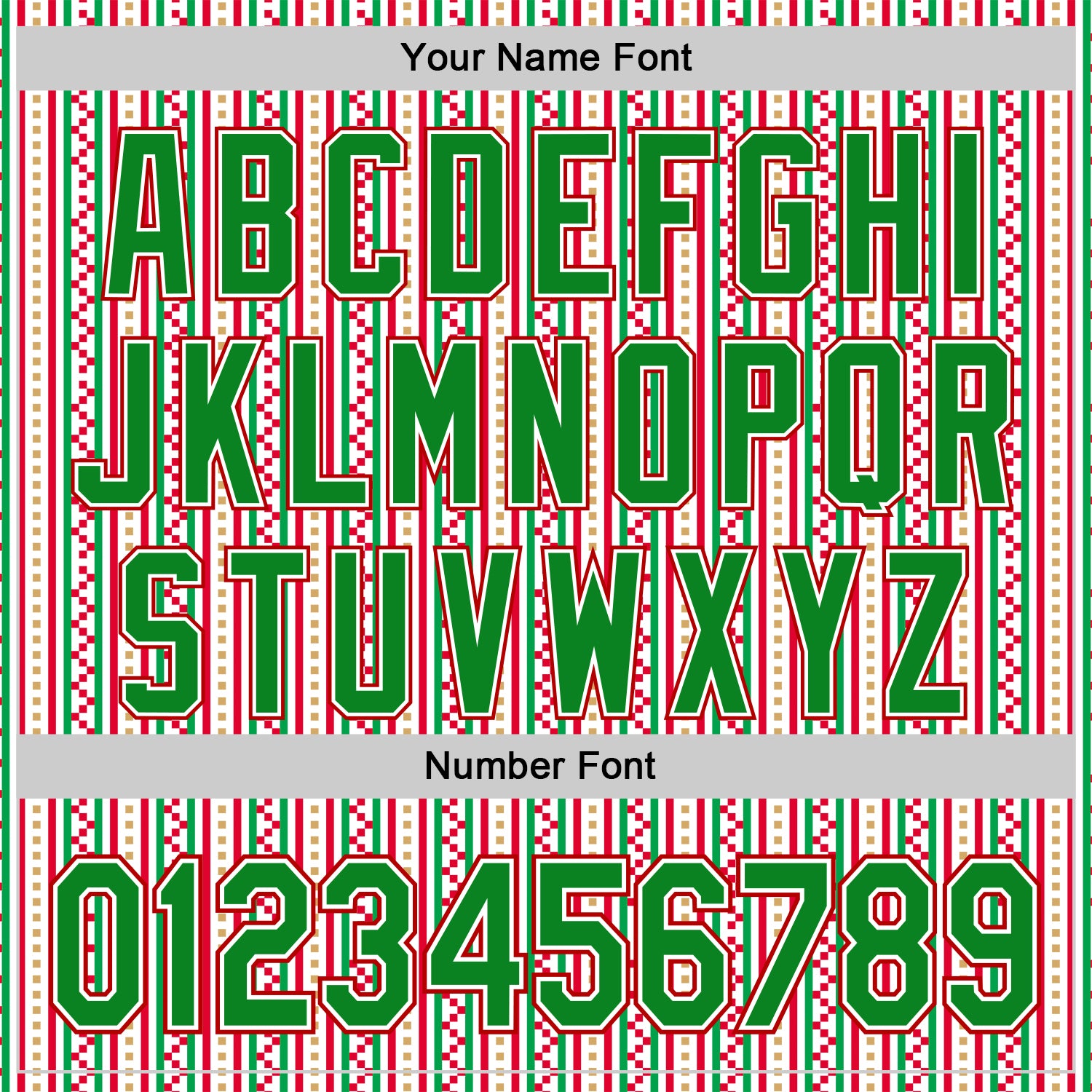 Custom Stitched White Grass Green-Red 3D Christmas Stripe Sports Pullover Sweatshirt Hoodie