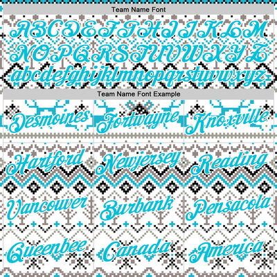 Custom Stitched White Lakes Blue-White 3D Christmas Ugly Sweater Sports Pullover Sweatshirt Hoodie