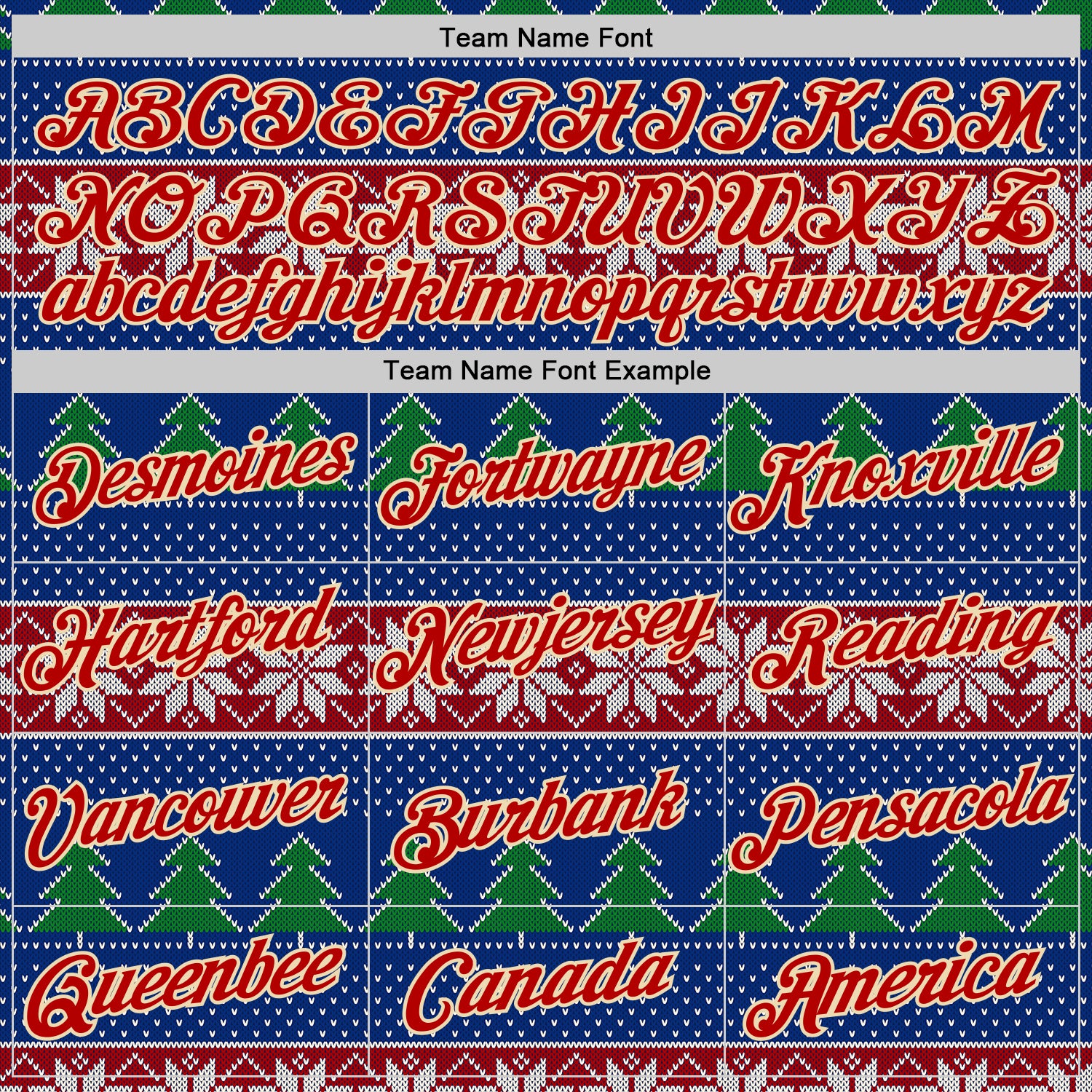 Custom Stitched Royal Red-Cream 3D Christmas Ugly Sweater Sports Pullover Sweatshirt Hoodie