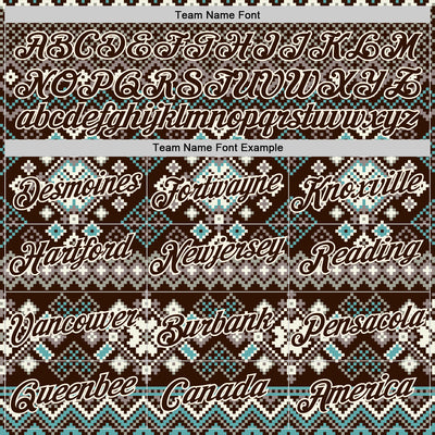 Custom Stitched Brown Brown-Cream 3D Christmas Ugly Sweater Sports Pullover Sweatshirt Hoodie