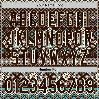 Custom Stitched Brown Brown-Cream 3D Christmas Ugly Sweater Sports Pullover Sweatshirt Hoodie