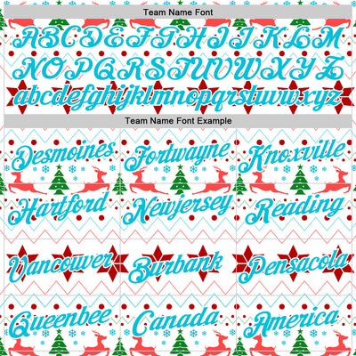 Custom Stitched White Lakes Blue-White 3D Christmas Ugly Sweater Sports Pullover Sweatshirt Hoodie