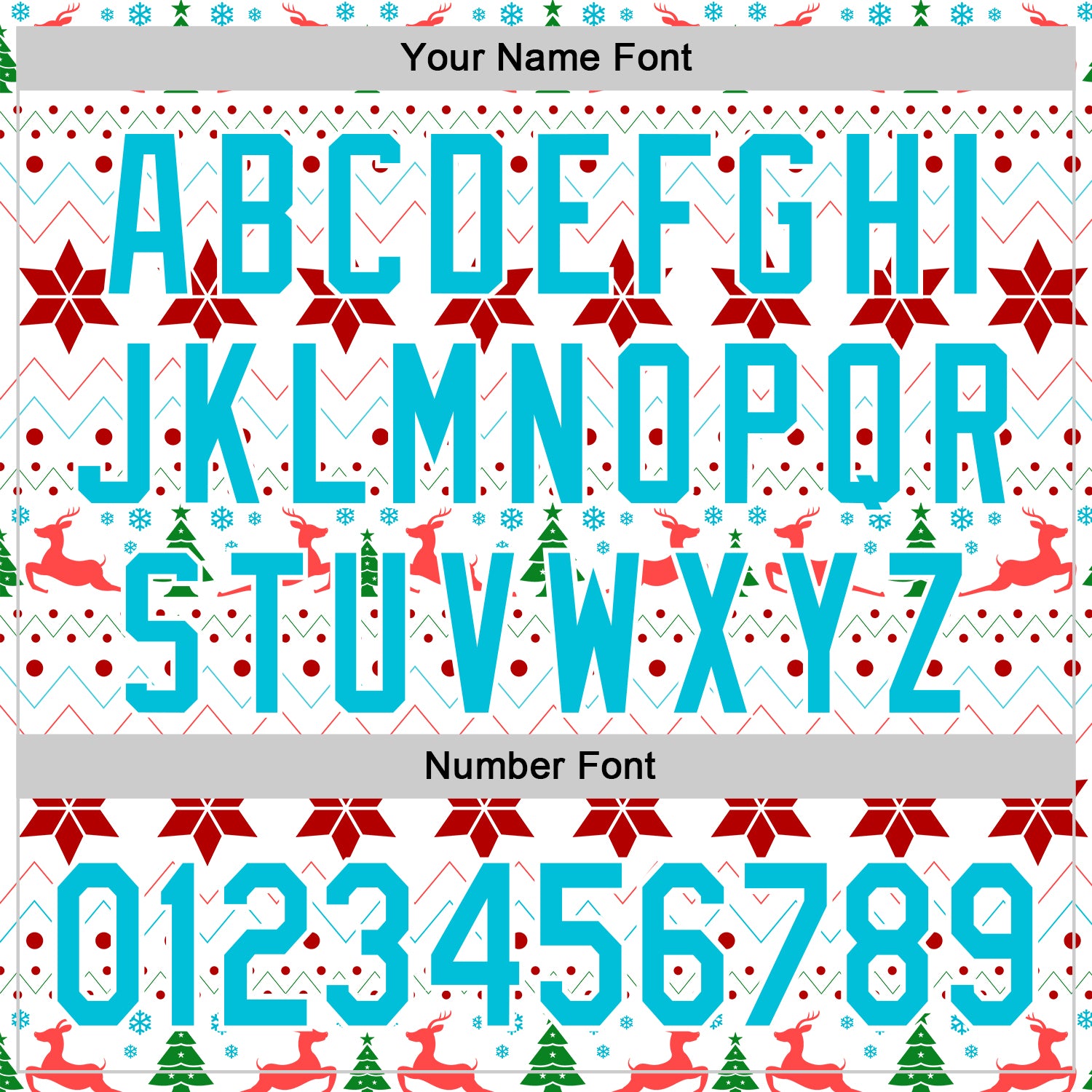 Custom Stitched White Lakes Blue-White 3D Christmas Ugly Sweater Sports Pullover Sweatshirt Hoodie