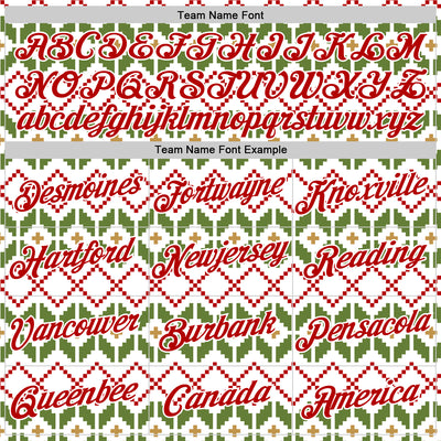 Custom Stitched White Red-White 3D Christmas Ugly Sweater Sports Pullover Sweatshirt Hoodie