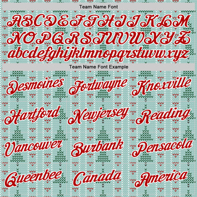 Custom Stitched Green Red-White 3D Christmas Ugly Sweater Sports Pullover Sweatshirt Hoodie