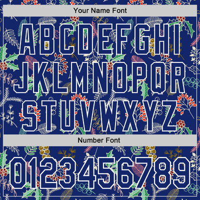 Custom Stitched Royal Royal-White 3D Christmas Sports Pullover Sweatshirt Hoodie