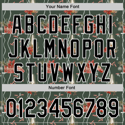 Custom Stitched Green Black-White 3D Christmas Sports Pullover Sweatshirt Hoodie