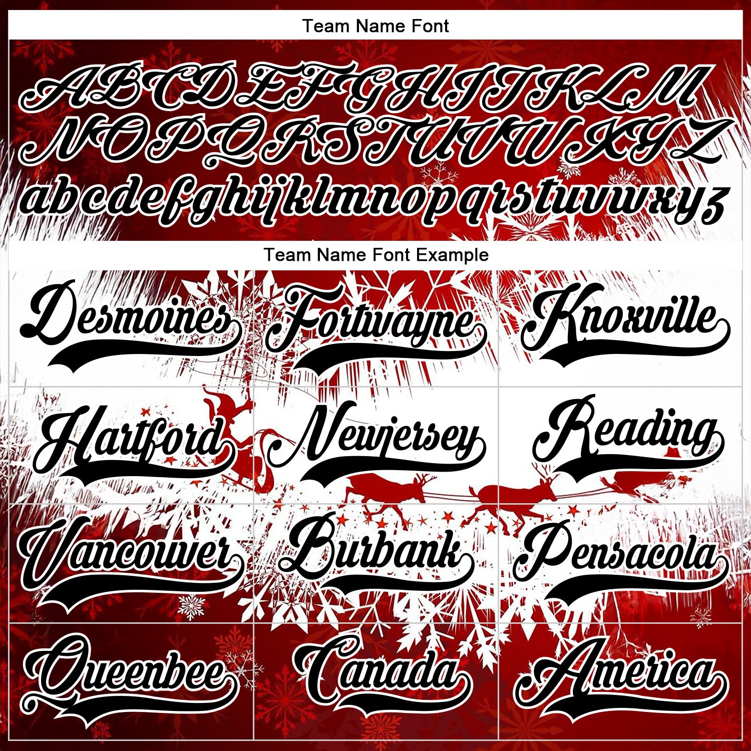 Custom Red Black-White 3D Christmas Reindeer Hockey Lace Neck Jersey