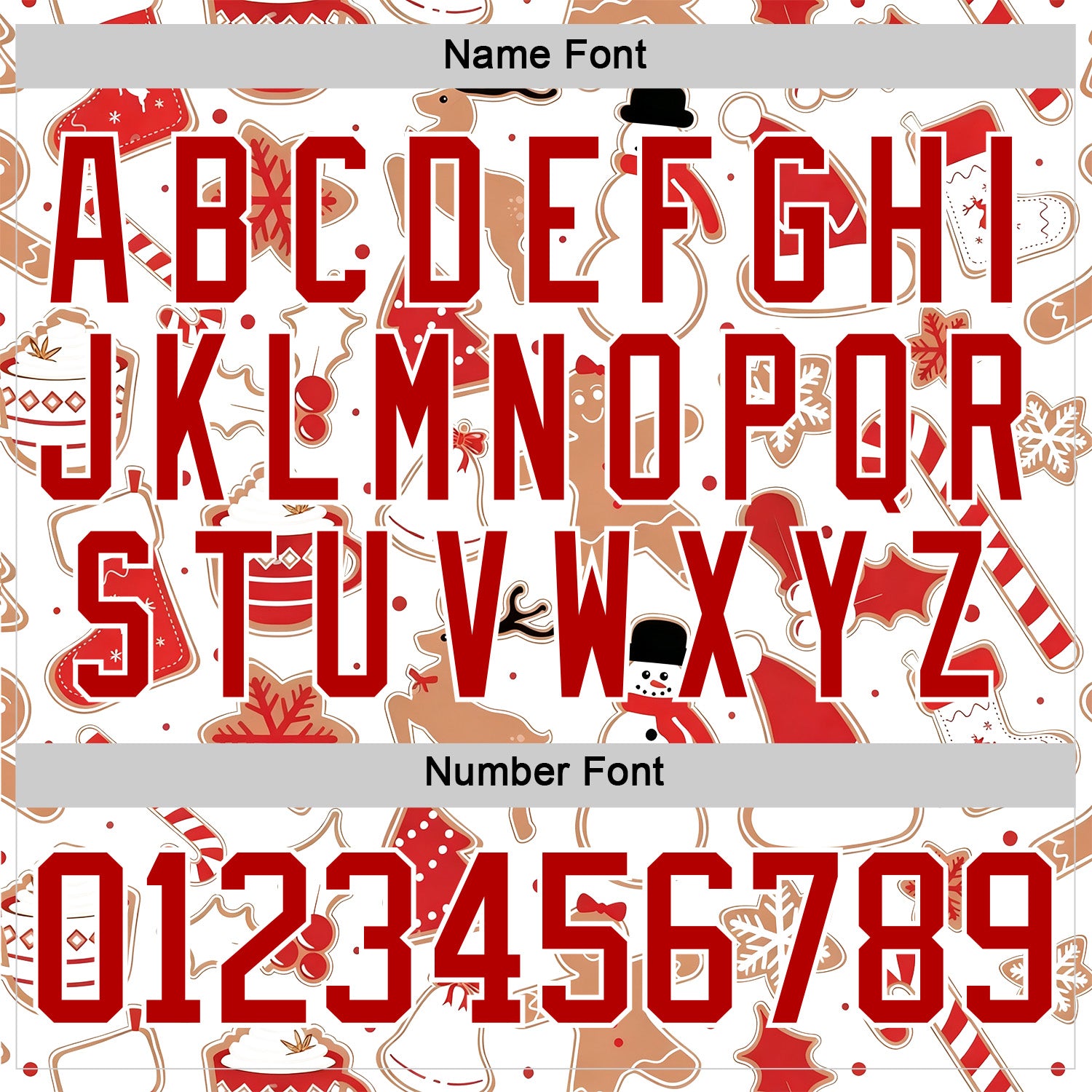 Custom White Red-White 3D Christmas Hockey Lace Neck Jersey