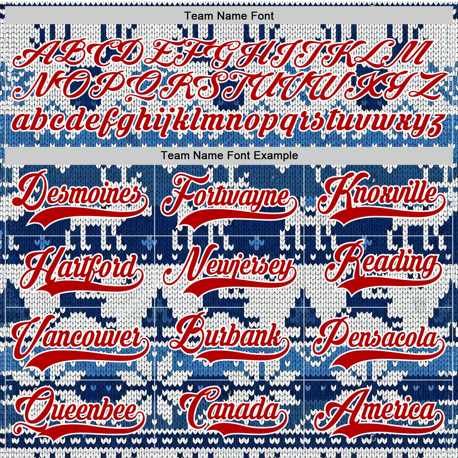 Custom Blue Red-White 3D Christmas Ugly Sweater Hockey Lace Neck Jersey
