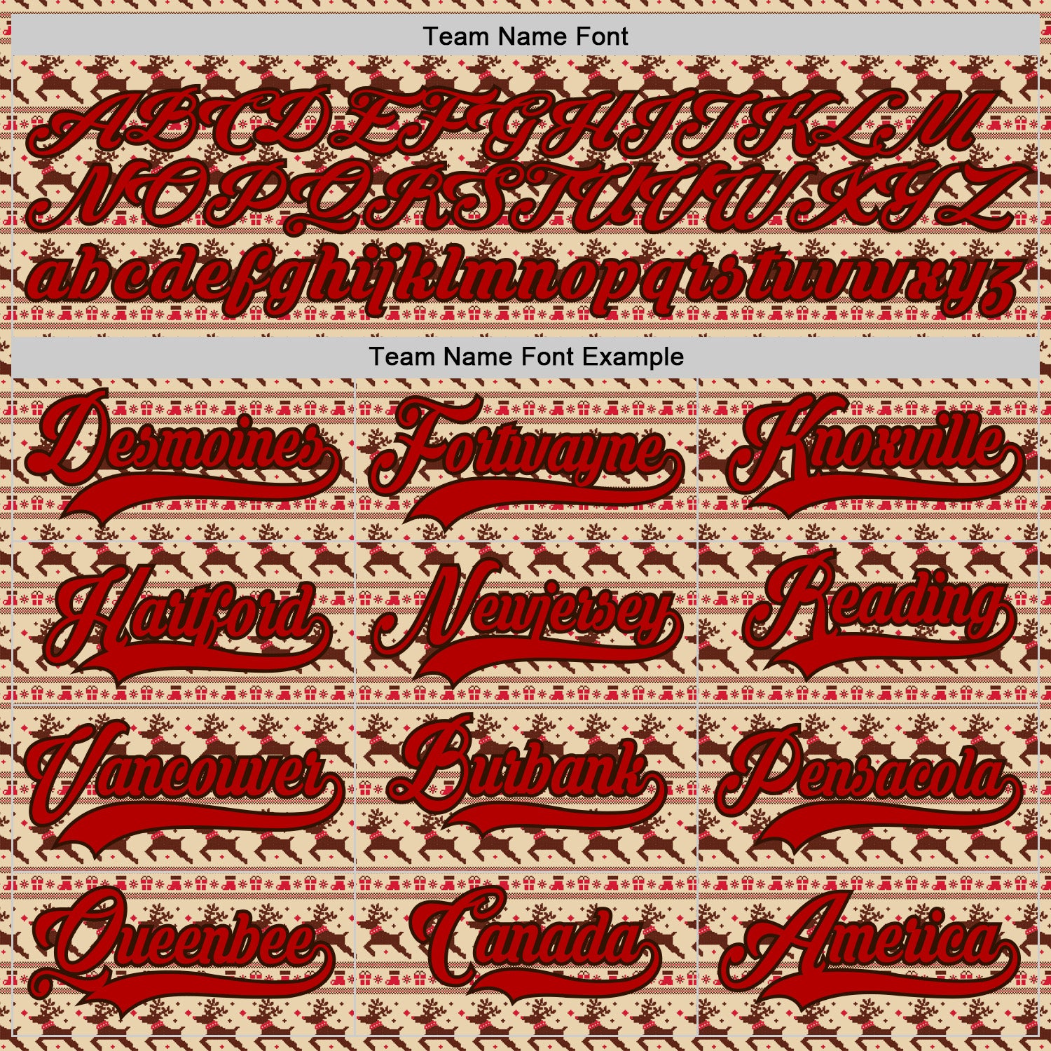 Custom City Cream Red-Brown 3D Christmas Hockey Lace Neck Jersey