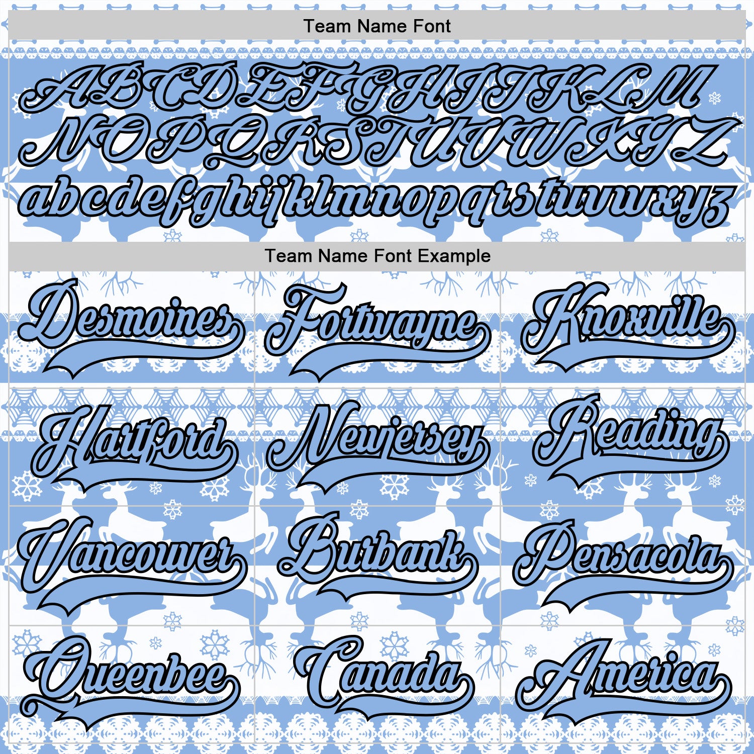 Custom White Light Blue-Black 3D Christmas Ugly Sweater Hockey Lace Neck Jersey