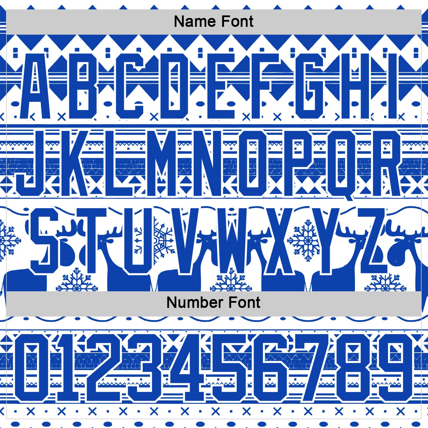 Custom White Thunder Blue-White 3D Christmas Ugly Sweater Hockey Lace Neck Jersey